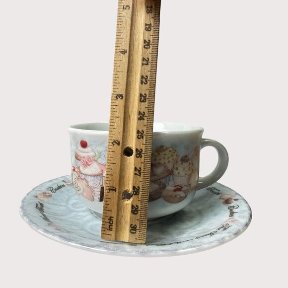 Paul Cardew Designs Cupcakes Cup and Saucer 8oz EUC Tea Party Cute Fun - Picture 2 of 11